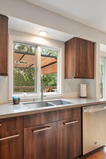 Everyone loves a kitchen sink with a window.