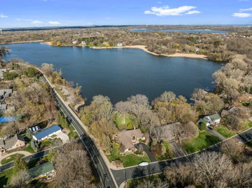 Aerial view of Lake Virginia and property