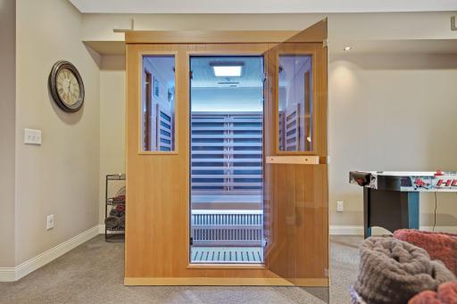Infrared sauna. Sellers will consider selling it - (it has surround sound and you can even watch the home theatre while sitting in it)