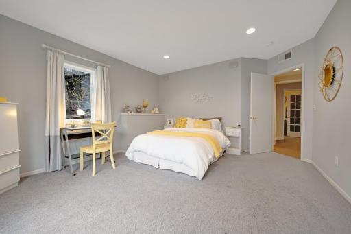 Large windows and raised ceilings provides for lots of light and feels very spacious - recessed lighting throughout the lower level as well.