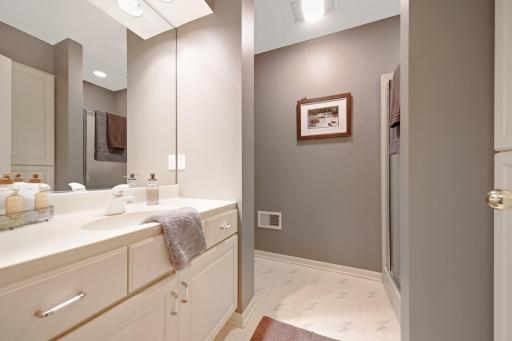 3/4 bath next to the nautical bedroom - on the opposite side of the other 2 bedrooms