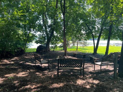 firepit area by the lake - great for large gatherings