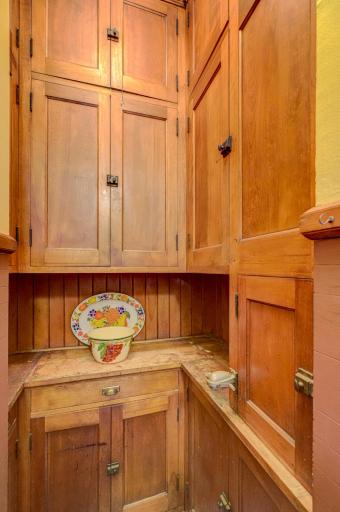 Original pantry with double sided laundry chute