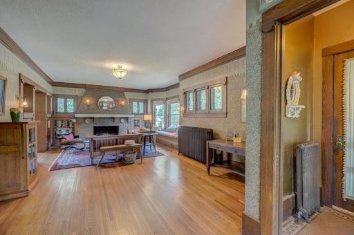 Step in from the foyer to a large, inviting living room.