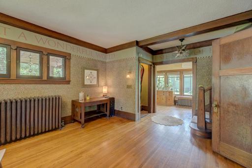 Owners kept the french doors that could be re-installed to the sunroom.