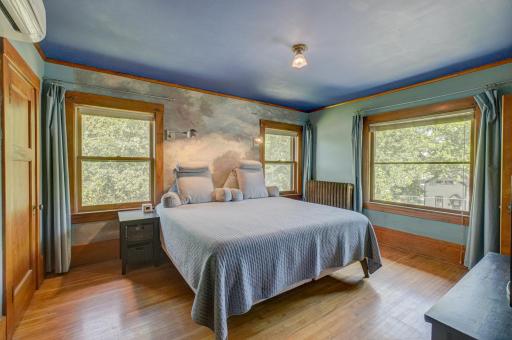 First upstairs bedroom, currently used as the primary.