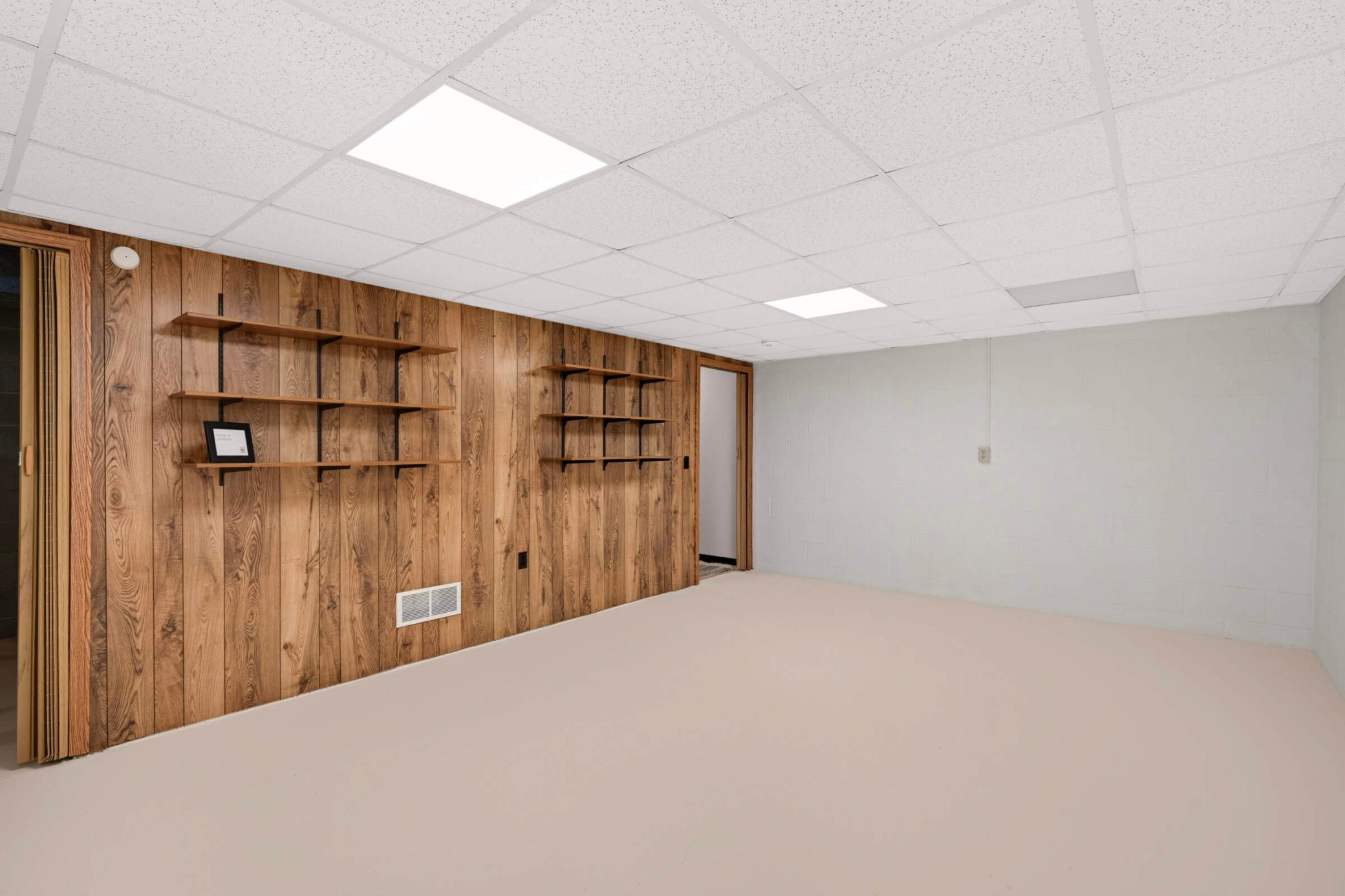Lower level perfect for a family room, exercise space or amusement area!