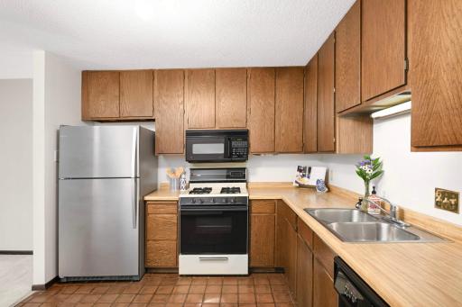 Ample counter space and an eat in kitchen area