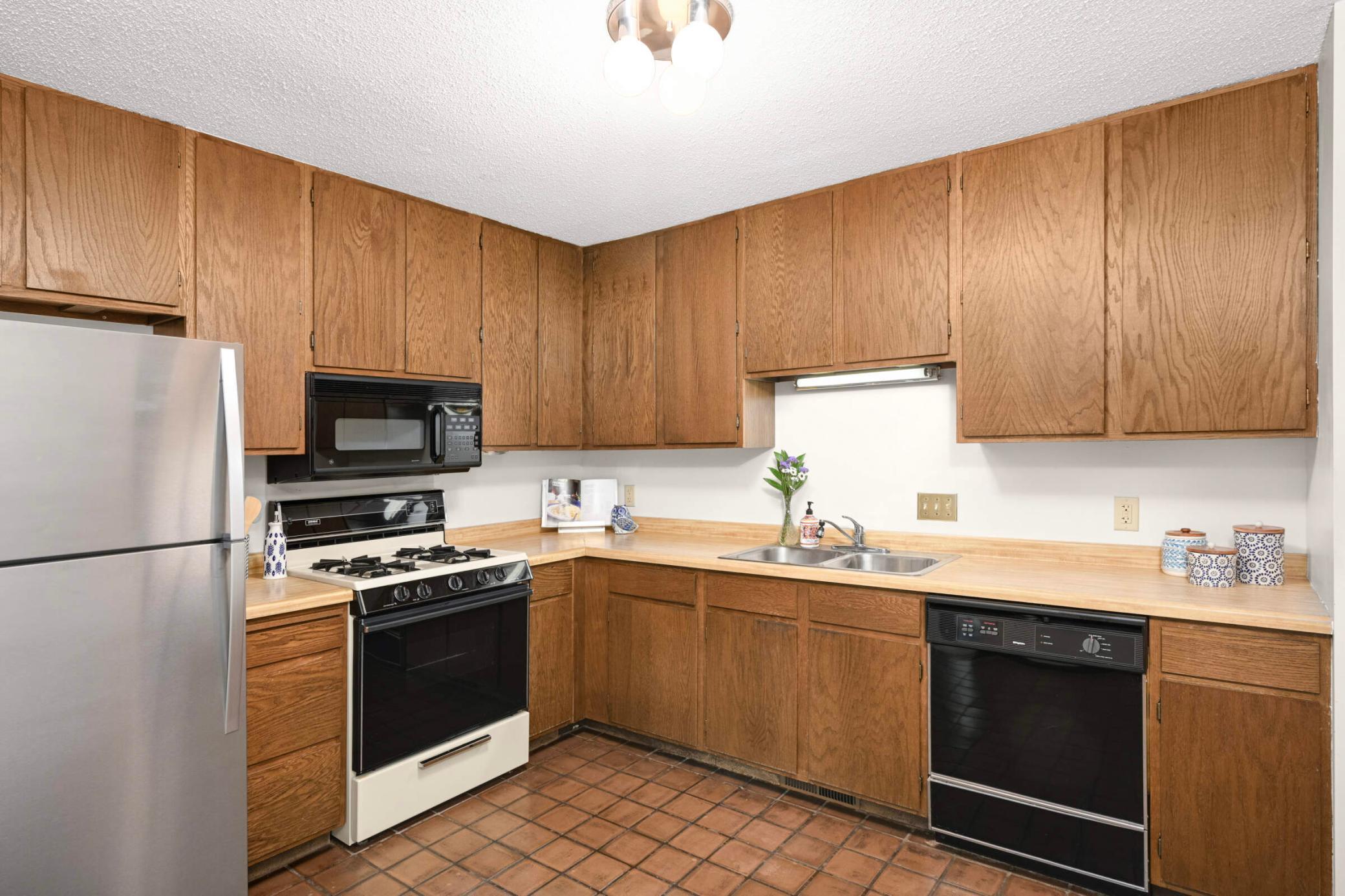 Solid oak cabinets