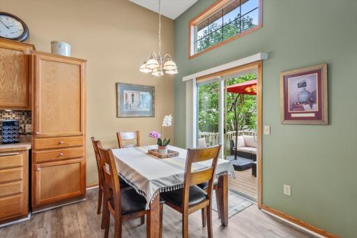 Dining room leading to deck