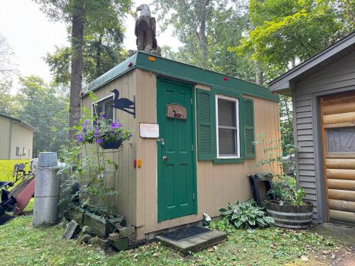 A shot of the darling fish house which has been converted to additional living/recreational space!