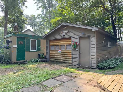 The 1-car garage and fish house have been converted to offer more recreational/living space!
