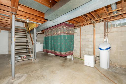 Plumbing fixtures make this home ready for a second bathroom