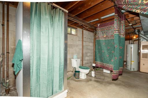 Plumbing fixtures make this home ready for a second bathroom
