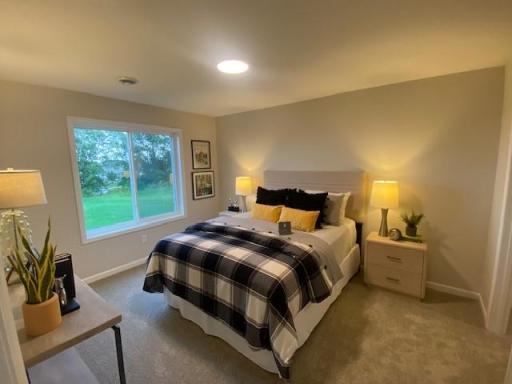 Finished Lower Level with 5th bedroom and large walk-in closet. This is a to-be-built home still time to personalize: Photos taken from model of similar floor plan. Photos may not depict actual home plan configuration.