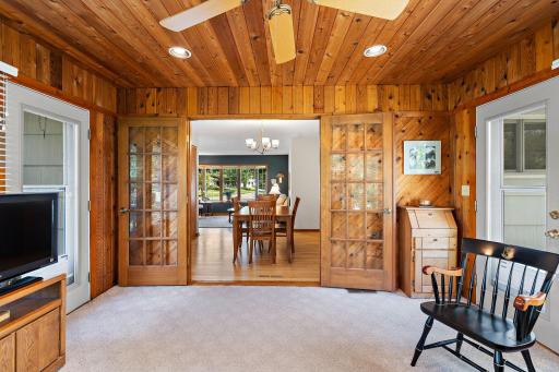 Beautiful 4-season porch open to Dining Room!
