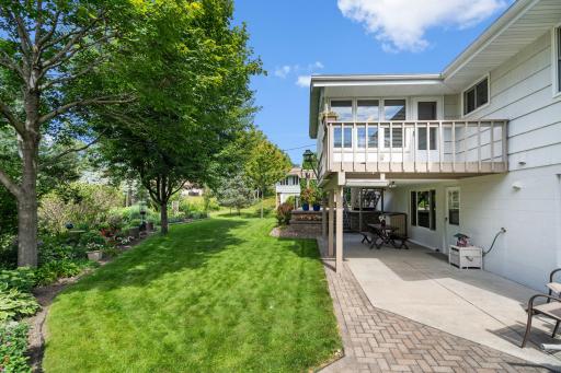 View of your patio's, deck and 4 season porch!