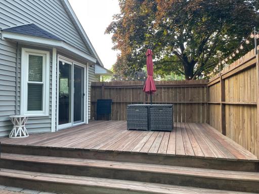 16x16 wooden deck