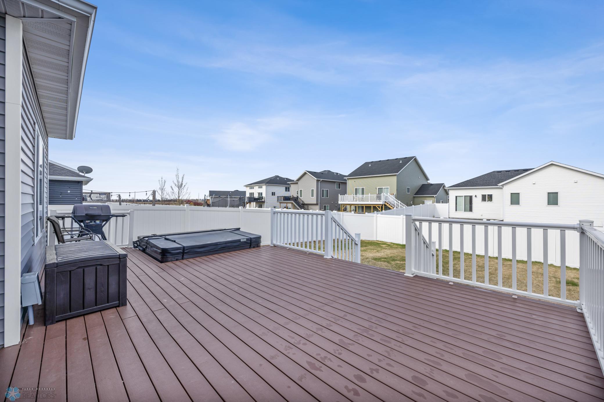 Large low maintenance deck