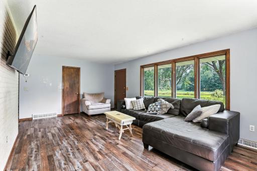 Generous windows let in plenty of natural light