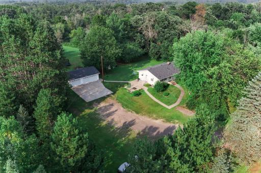Private 5-acre property with endless opportunities for enjoyment and expansion.