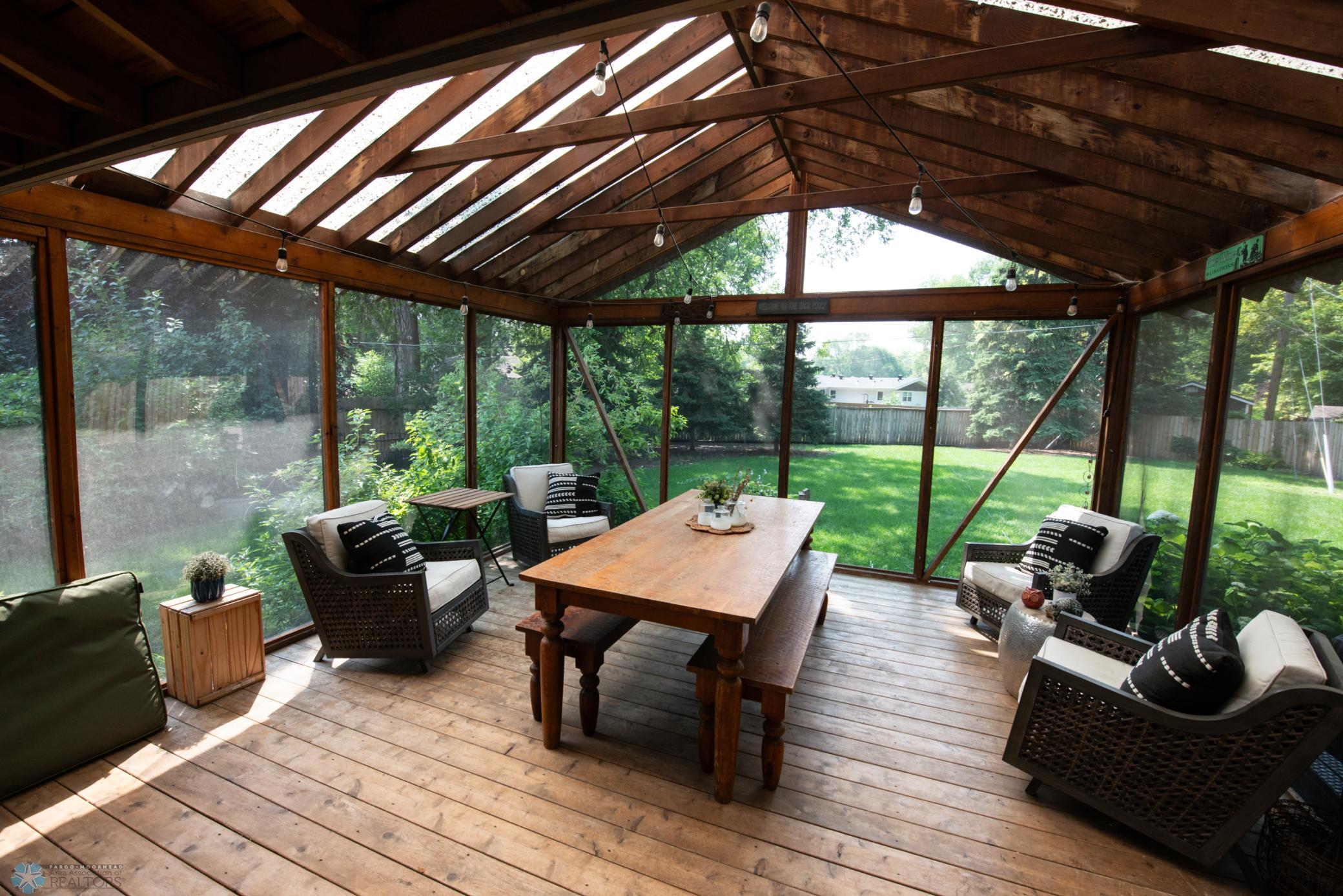 large screened porch