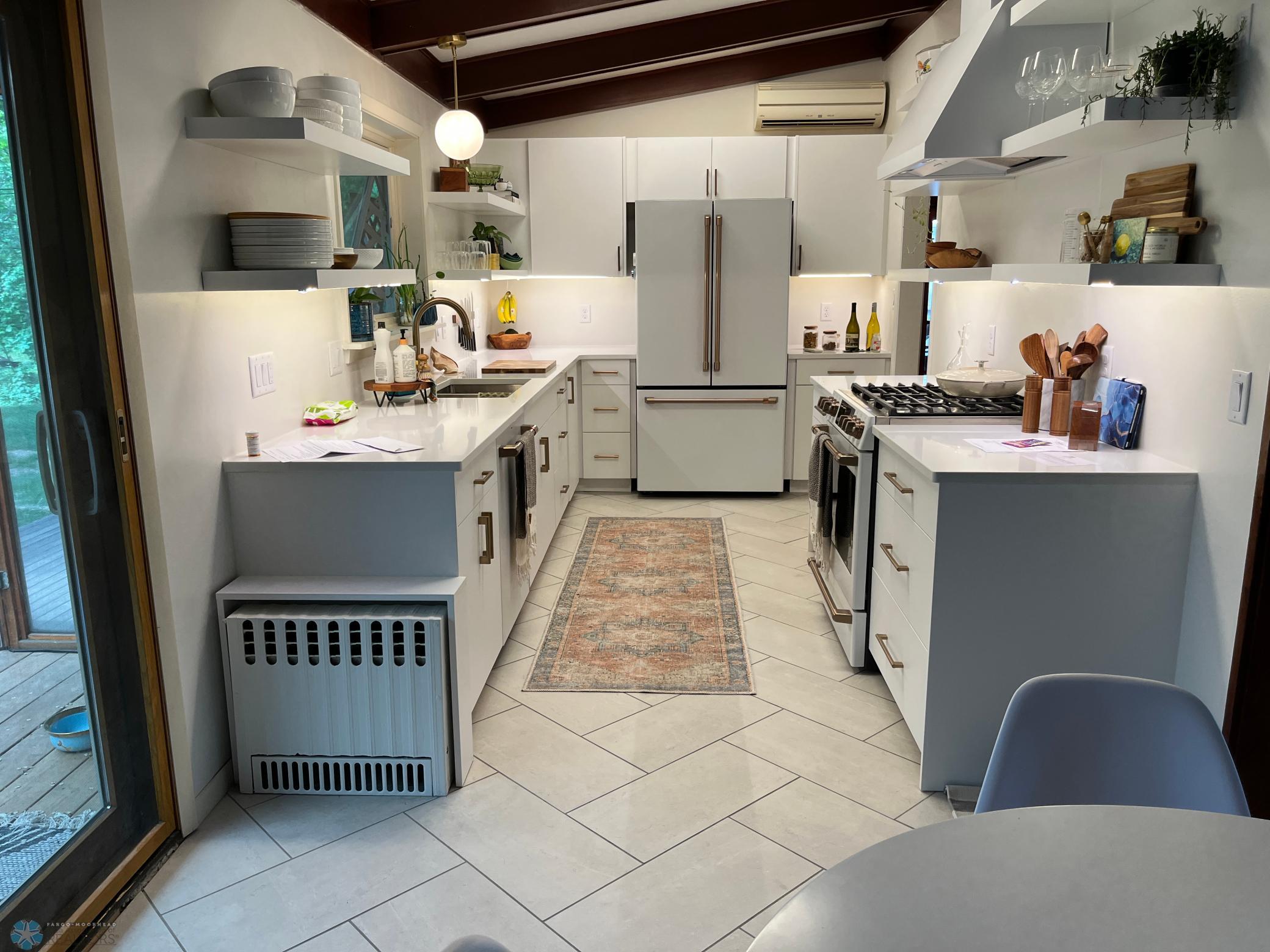 completely renovated kitchen