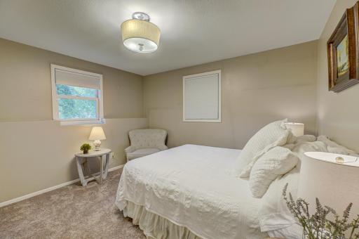 Fourth bedroom located on the lower level, perfect for guests or flex space!