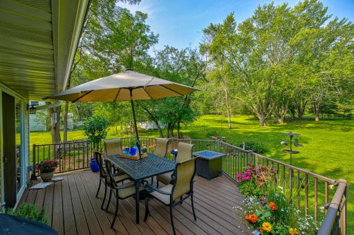 Relax on your maintenance free deck and enjoy the peace an serenity this quiet location with no neighbors behind has to offerâyour peaceful retreat awaits!