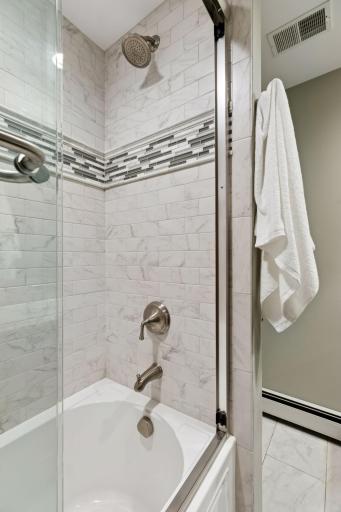 Main level hall bathroom is updated and beautiful, as well!