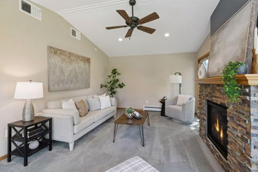 The perfect place to cozy up to the fireplace this fall!