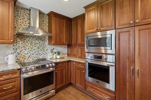 Beautiful cabinetry and an abundance of storage