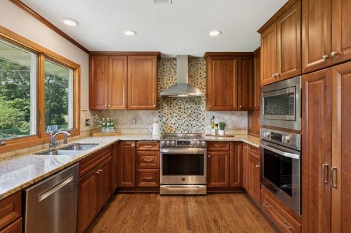 Stainless Steel appliances and granite countertops