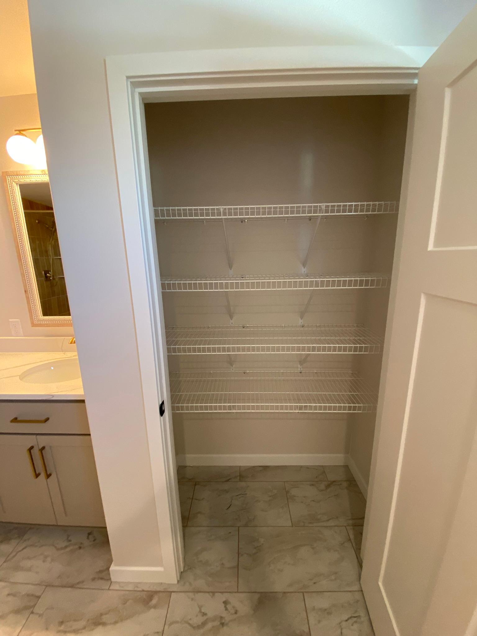 Primary Bath Linen Closet