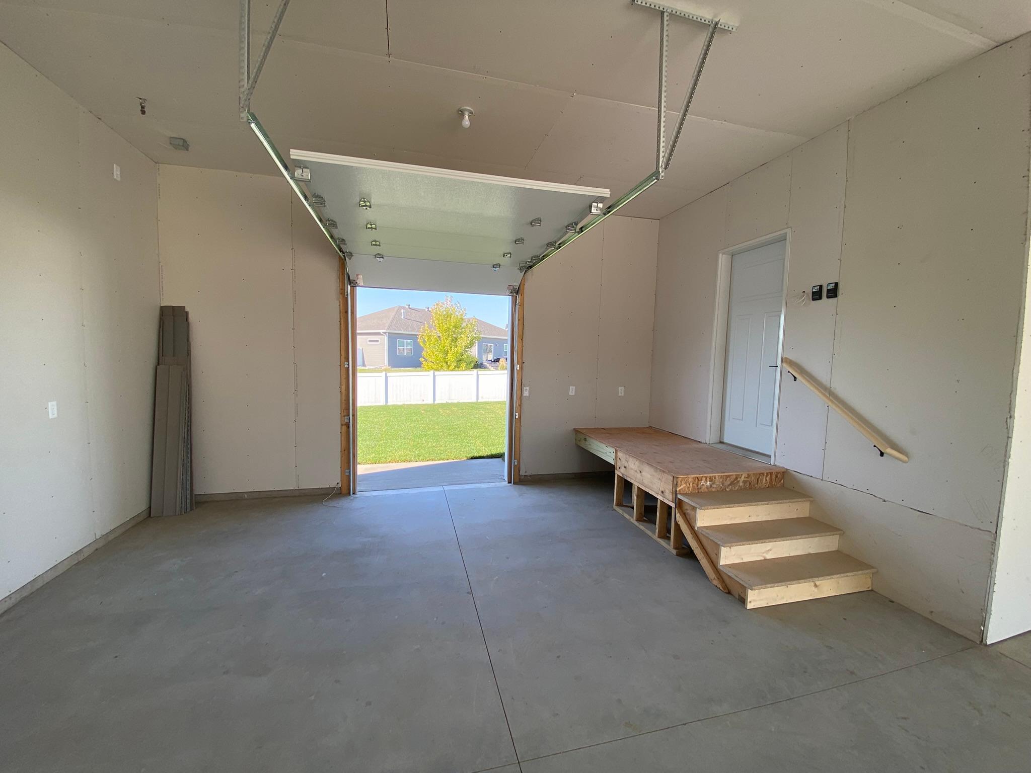Overhead Door to Backyard