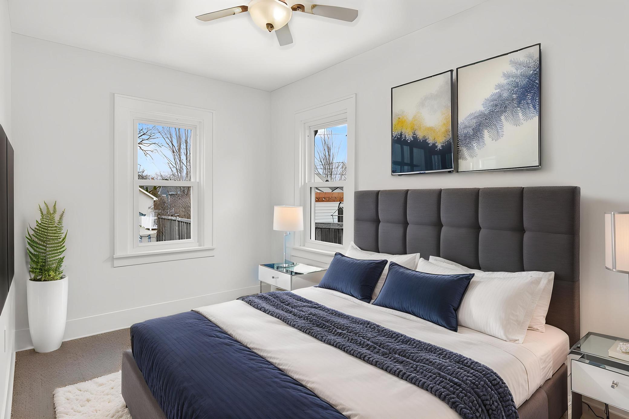 Bedroom #2 is digitally staged