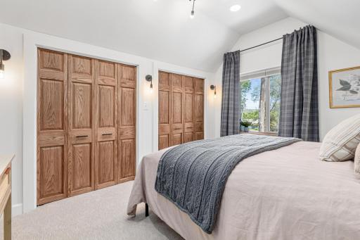 Vaulted Upper Primary Bedroom double closets