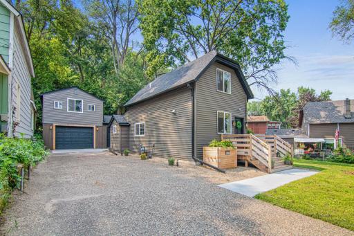 Great sized driveway with 10' wide garage door
