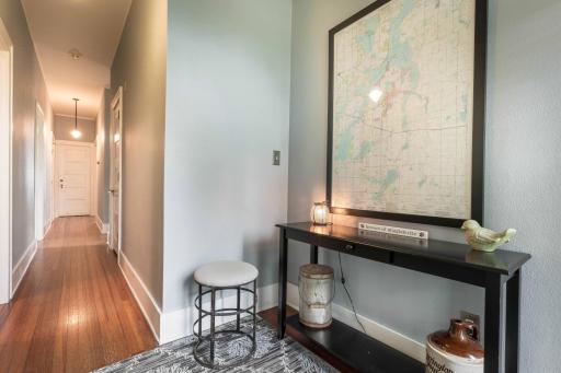 3 BEDROOMS LEFT ALONG HALLWAY WITH GREAT ROOM NEAR THE END