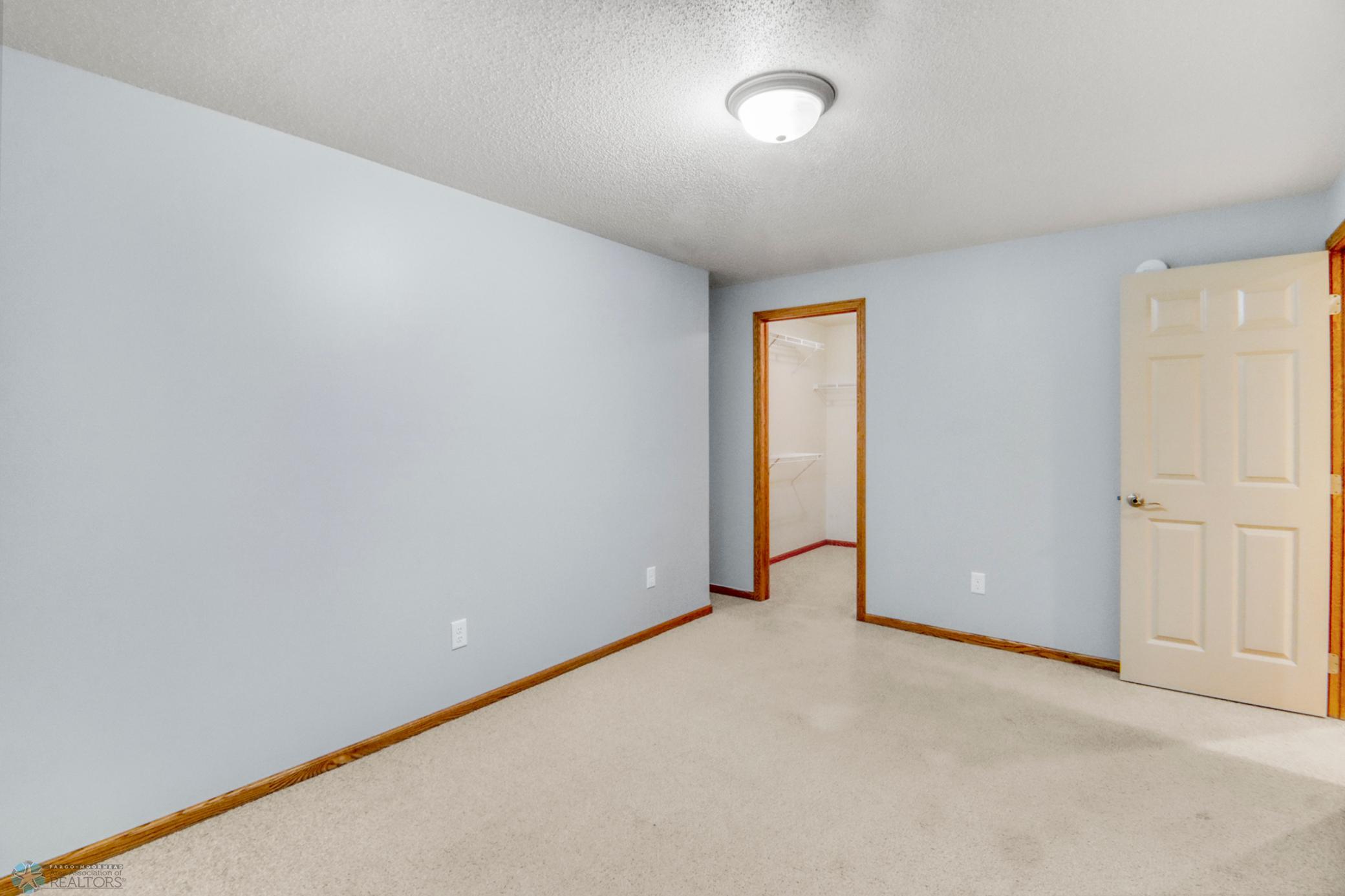 Fifth Bedroom in Basement, with Walk-In Closet