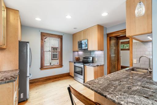 Enjoy plenty of prep space in this beautiful kitchen