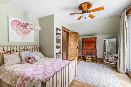 Very large bedrooms upstairs with built-ins and tons of light.
