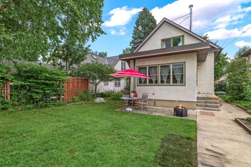 Private backyard patio areaâperfect for entertaining, grilling, or enjoying a quiet evening by the firepit