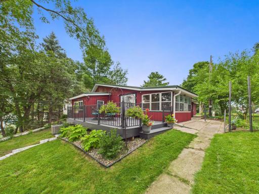 Back of home with maintenance free deck!