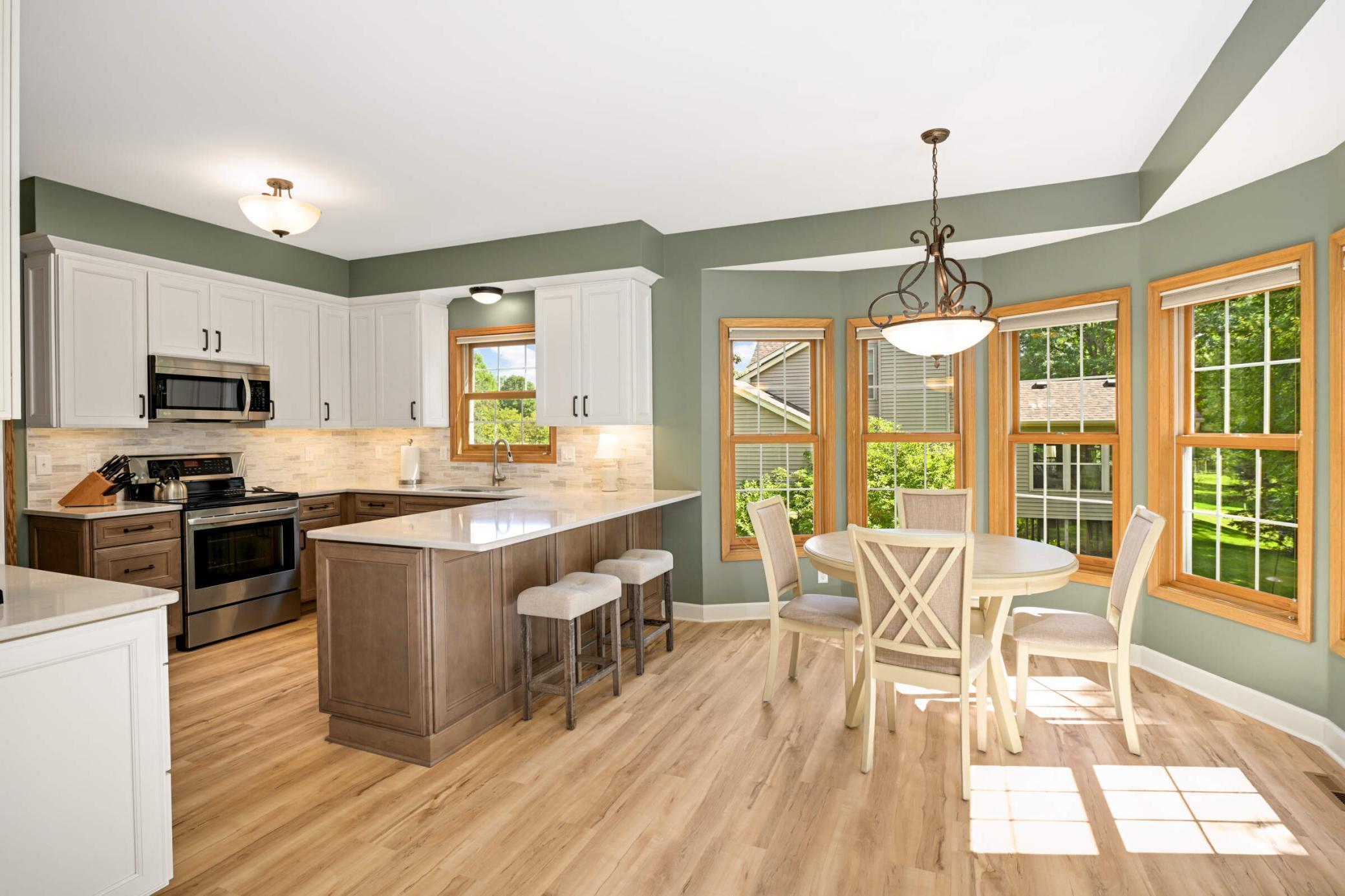 Updated Kitchen with Gleaming Hardwood Floors