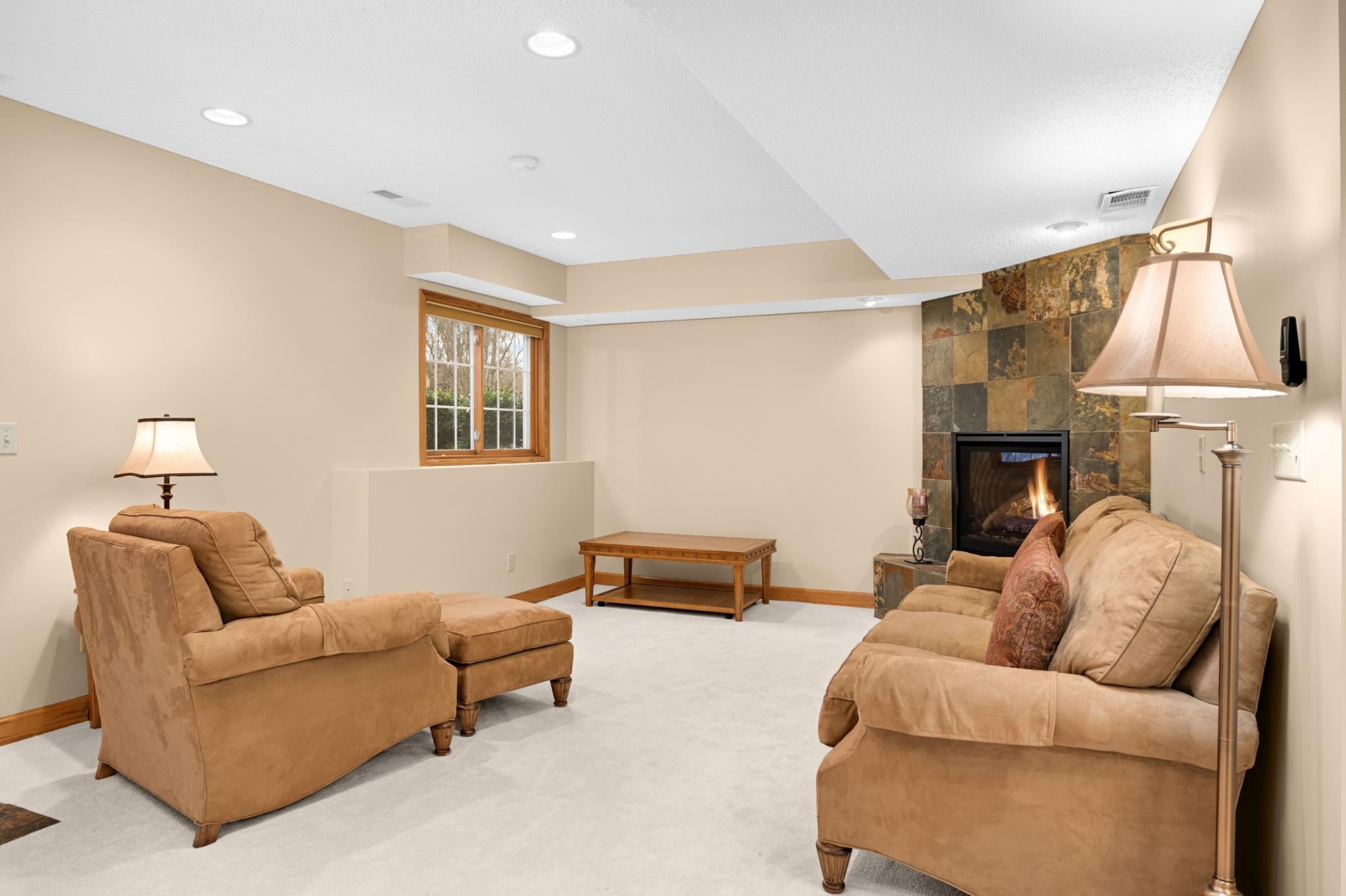 Family Room in lower level