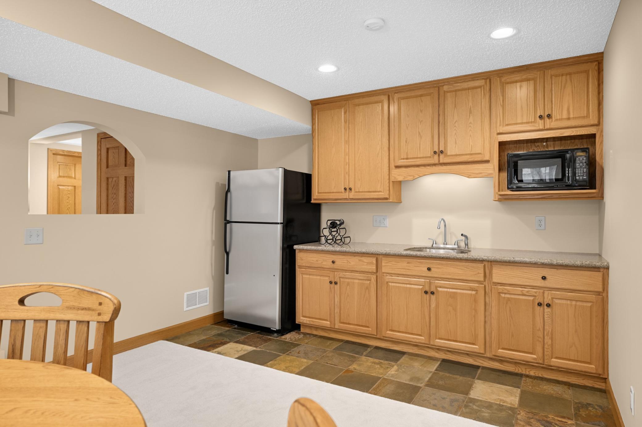 Kitchen in lower level