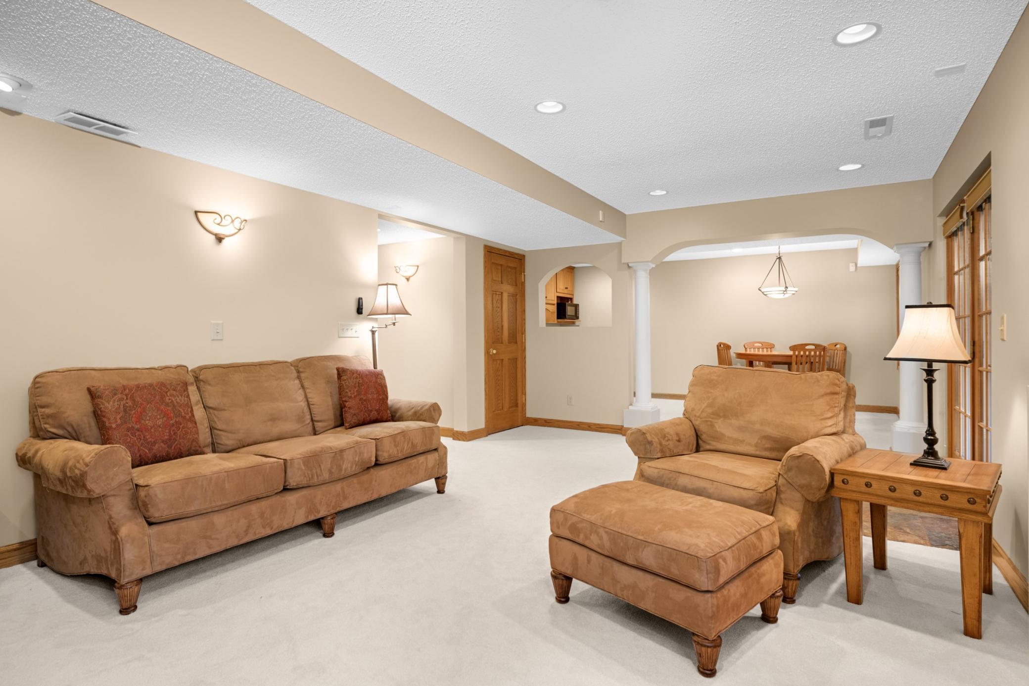 Family Room in Lower Level