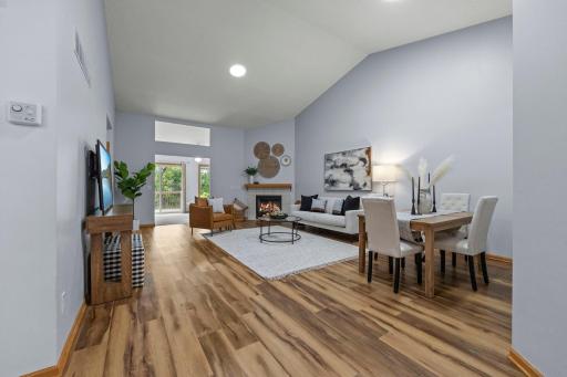 You will fall in love with the open floor plan with vaulted ceiling as soon as you walk in!