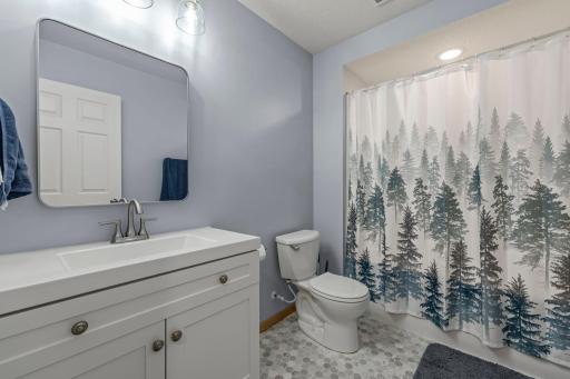 The lower level full bathroom was just finished in 2024.
